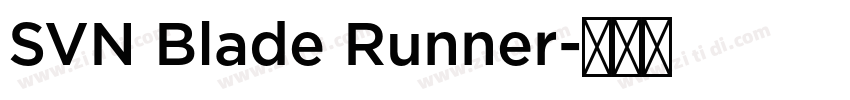 SVN Blade Runner字体转换
